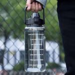2 Liter Water Bottles Black and Pink