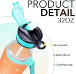 1 Liter Frosted Water Bottles Orange And Blue - Image 3