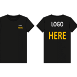 Own logo T-SHIRT 150GSM DTF/Vinyl A5 Front and A2 back