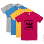 Own logo T-SHIRT 180GSM DTF/Vinyl Pocket size Front: A2 Back