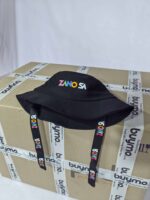 Plain bucket hats with strap red - Image 6