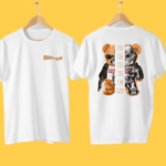 Graphic Tees Broken Bear White
