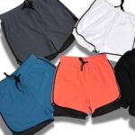Exercise Gym Shorts With Black Tights