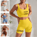 Own Logo Women’s Stretchy Gym Sets Yoga Two Piece