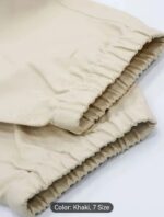 Cargo Pants 6 Pockets Plain Black Beige Grey - Image 3