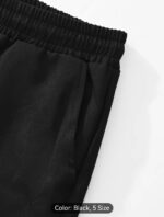 Cargo Pants 6 Pockets Plain Black Beige Grey - Image 7
