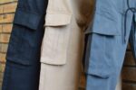 Cargo Pants 6 Pockets Plain Black Beige Grey - Image 11