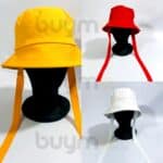 Plain bucket hats with strap