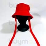 Plain bucket hats with strap multi colours - Image 2