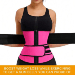 Sport Double Belt Compression Tuck Waist Trainer Black - Image 4