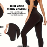 Black High Waist Slimming Yoga Pants With Phone Pocket - Image 6