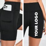 Own Logo Gym Shorts With Phone Pocket A5 Print