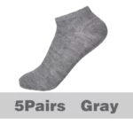 5 Pack Men Women Socks Comfortable Breathable Ankle Socks Spring Summer - Image 12