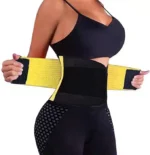waist trainer belt slimming body shaper black - Image 4