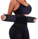 waist trainer belt slimming body shaper black