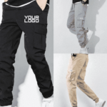 Own Logo Cargo Pants 6 Pockets Black Beige Grey