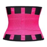 waist trainer belt slimming body shaper pink