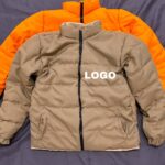 Puffer Jacket With Own Logo Pocket Print