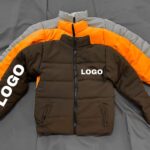 Puffer Jacket Own Logo Pocket And Sleeve Print
