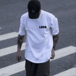 Oversized T Shirt Printed Pocket Size