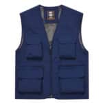 Zip-Up Cargo Vest Jacket Solid Colour