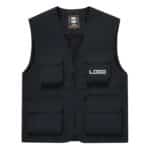 Own Logo Zip-Up Cargo Vest Jacket
