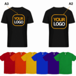 A3 and A2 logo T-SHIRT 180GSM DTF/Vinyl
