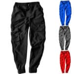 Men's Street Style Nylon Material Cargo Pants - Image 2