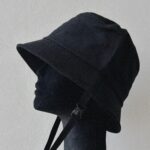 Black Removable Clips Bucket Hats Plain