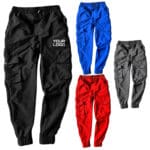 Own Logo Street Style Cargo Pants Pocket Size Print